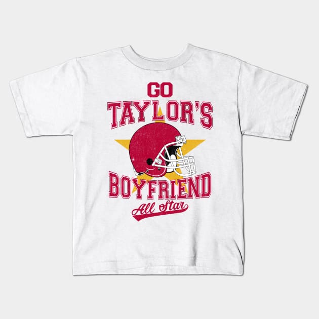 Go Taylor's Boyfriend All Star KC Football Kids T-Shirt by RadRetro